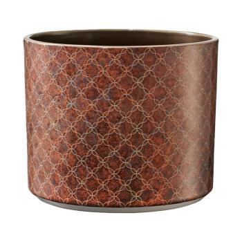 KERAMICKÝ HRNIEC, "ORIENTAL DREAM", HNEDÝ