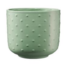 KERAMICKÝ HRNIEC, "BAKU PEARL", MÄTOVO ZELENÁ