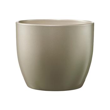 KERAMICKÝ HRNIEC, BASEL ELEGANT, METALICKÁ BÉŽOVÁ