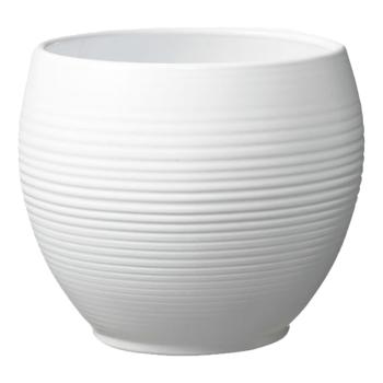 KERAMICKÝ HRNIEC, "MANACOR", MATNÁ BIELA