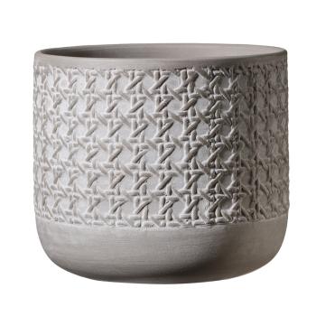 KERAMICKÝ HRNIEC, "VIENNA", SIVÝ