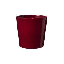 KERAMICKÝ HRNIEC, "DALLAS STYLE", LESKLÁ BORDOVÁ FARBA
