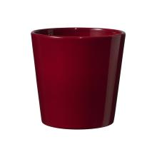 KERAMICKÝ HRNIEC, "DALLAS STYLE", LESKLÁ BORDOVÁ FARBA