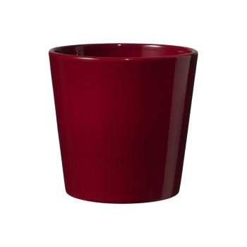 KERAMICKÝ HRNIEC, "DALLAS STYLE", LESKLÁ BORDOVÁ FARBA