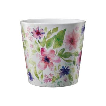 KERAMICKÝ HRNIEC "DALLAS AQUARELLE" S KVETINOVÝM VZOROM