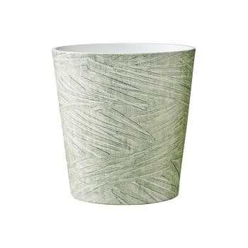 KERAMICKÝ HRNIEC, DALLASKÁ ŠTRUKTÚRA, ZELENÁ FARBA