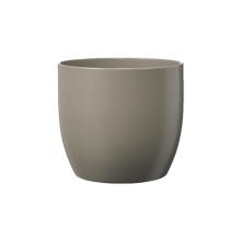 KERAMICKÝ HRNIEC, "BASEL FASHION", MATNÁ SIVÁ