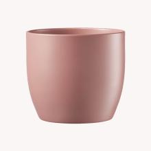 KERAMICKÝ HRNIEC, "BASEL FASHION", MATNÁ RUŽOVÁ