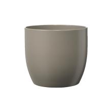 KERAMICKÝ HRNIEC, "BASEL FASHION", MATNÁ SIVÁ