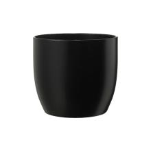 KERAMICKÝ HRNIEC, "BASEL FASHION", MATNÁ ČIERNA