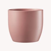 KERAMICKÝ HRNIEC, "BASEL FASHION", MATNÁ RUŽOVÁ