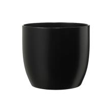 KERAMICKÝ HRNIEC, "BASEL FASHION", MATNÁ ČIERNA