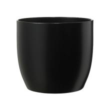 KERAMICKÝ HRNIEC, "BASEL FASHION", MATNÁ ČIERNA