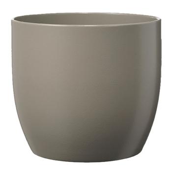 KERAMICKÝ HRNIEC, "BASEL FASHION", MATNÁ SIVÁ