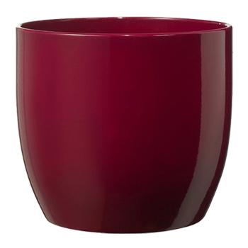 KERAMICKÝ HRNIEC, "BASEL FASHION", LESKLÝ CYKLÁMEN