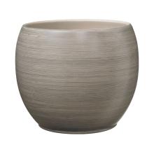 KERAMICKÝ HRNIEC, "ALBERTA", HNEDÝ S EFEKTOM DREVA