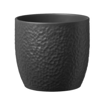 KERAMICKÝ HRNIEC, "BOSTON", MATNÝ ANTRACIT