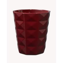 KERAMICKÝ KVETINÁČ NA ORCHIDEU, "KYOTO", LESKLÁ BORDOVÁ