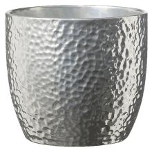 KERAMICKÝ HRNIEC, BOSTONSKÝ METALICKÝ, STRIEBORNÝ