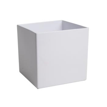 KERAMICKÝ HRNIEC, LATINA, LESKLÁ BIELA