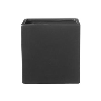 KERAMICKÝ HRNIEC, LATINA, MATNÝ ANTRACIT