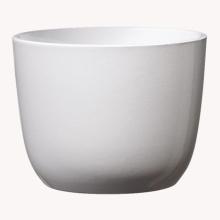 KERAMICKÝ HRNIEC "SEVILLA", ŽIARIVO BIELY