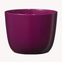 KERAMICKÝ KVETINÁČ, "SEVILLA", SVETLÁ ČERNICA