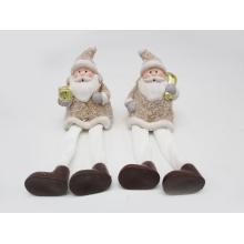 KERAMICKÝ SANTA CLAUS, ZÁVESNÉ NOŽIČKY, ZÁVES