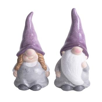 KERAMICKÝ NOSOVÝ KUŽEĽ, FIALOVO ŠEDÝ