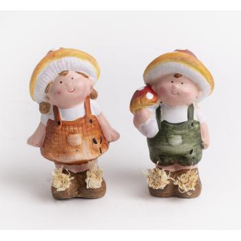 KERAMICKÉ KOLIESKO NA GOMBÍKY, ORANŽOVO ZELENÉ