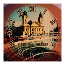 NÁSTENNÉ HODINY "HUNGARY-DEBRECEN"