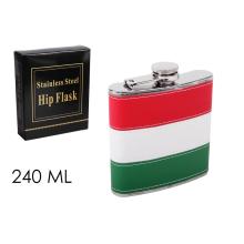 PLOCHÉ SKLO, NEHRDZAVEJÚCA OCEĽ, MAĎARSKÁ, ČERVENO-BIELO-ZELENÁ KOŽENKA