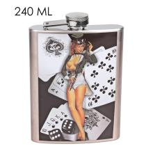 PLOCHÉ SKLO, NEREZOVÁ OCEĽ, VZOR "SZERENCSEJÁTÉK-ROYAL"