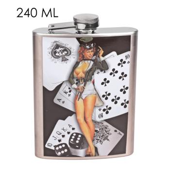 PLOCHÉ SKLO, NEREZOVÁ OCEĽ, VZOR "SZERENCSEJÁTÉK-ROYAL"