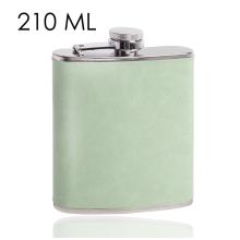 KOVOVÁ FĽAŠA 210 ML ZELENÁ KOŽENKA