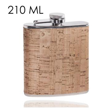 KOVOVÁ PLOCHÁ FĽAŠA 210ML ZÁTKA