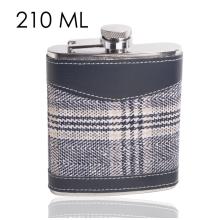 KOVOVÁ PLOCHÁ FĽAŠA 210 ML KUBICKÁ