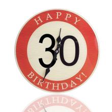 SKLENENÉ NÁSTENNÉ HODINY STARÉ 30 ROKOV