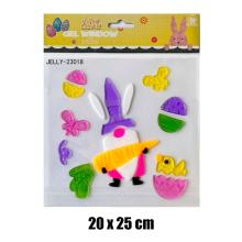 GÉL NA OKNO S KRÁLIČOU MRKVOU A KURČAŤOM