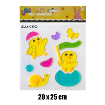 GÉL NA OKNO ŽLTÉ KURČATÁ, SLIMÁK