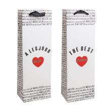 PAPIEROVÉ TAŠKY S VÍNOM, MATNÉ, S CHLOPŇOU SO STUHOU, NÁPIS BEST FRIEND