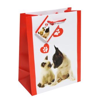 PAPIEROVÉ TAŠKY MATNÉ, VZOR SIAMSKÝCH MAČIEK