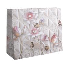 PAPIEROVÉ TAŠKY S MATNÝM, FAREBNÝM VZOROM PUZZLE