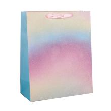 PAPIEROVÉ TAŠKY S MATNÝMI, STUŽKOVÝMI ZÁLOŽKAMI, TRBLIETAVÁ DÚHA