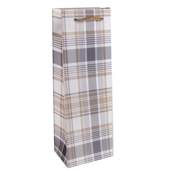 PAPIEROVÉ TAŠKY, VÍNO, MATNÉ, KOCKOVANÉ, ZÁVESNÉ