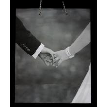 PAPIEROVÉ TAŠKY MATNÉ, SVADOBNÉ RUKA V RUKE