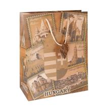 PAPIEROVÉ TAŠKY KRAFT, VZOR "HUNGARY"
