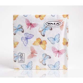 PAPIEROVÉ OBRÚSKY 20 KUSOV FAREBNÝCH MOTÝĽOV