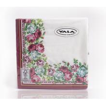 PAPIEROVÉ OBRÚSKY 20 KUSOV 3 VRSTVY S RÁMOM RUŽE