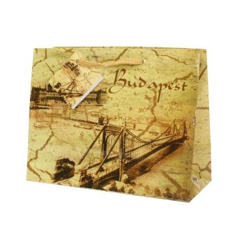 PAPIEROVÉ TAŠKY S MATNÝM, STAROŽITNÝM VZOROM "BUDAPEST"